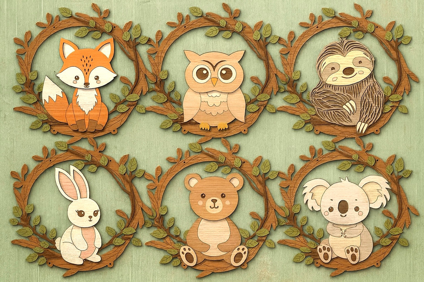 Targa decorativa - ANIMALI NATURA