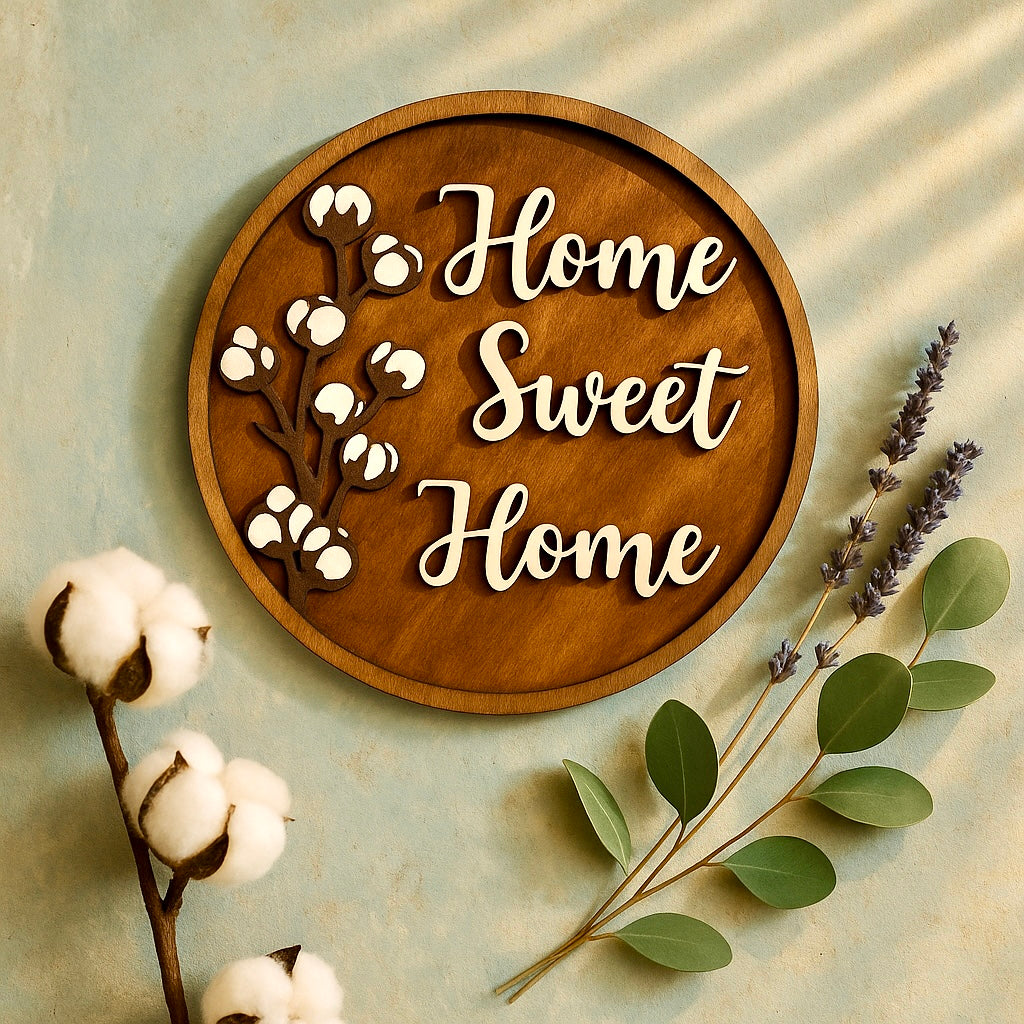 DECORAZIONE MURALE - HOME SWEET HOME