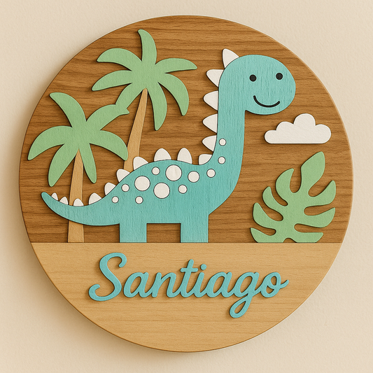 Targa decorativa - BLU DINO