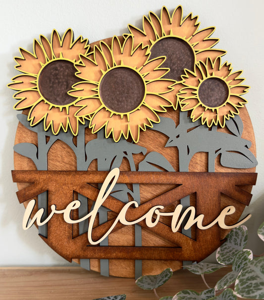 DECORAZIONE MURALE - SUNFLOWERS