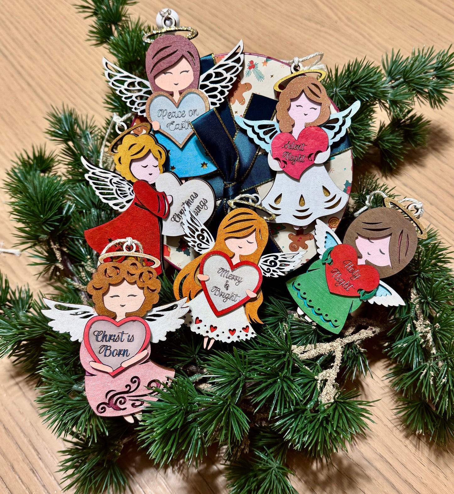 Addobbi natalizi - ANGIOLETTI DI NATALE