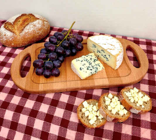 Tagliere in faggio con manici