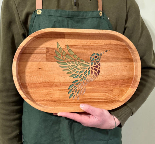 VASSOIO DECORATIVO OVALE - COLIBRÌ