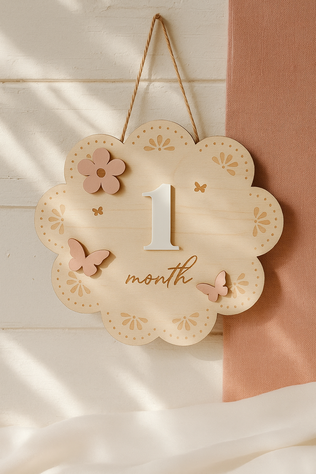 TARGA MESI/ANNI - FIORELLINO