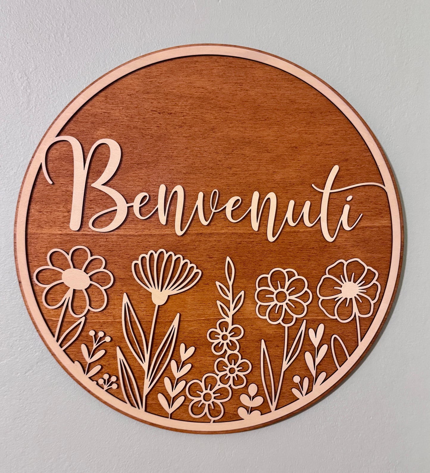 DECORAZIONE MURALE - WELCOME FLOWERS