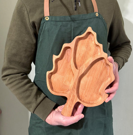 VASSOIO PER APERITIVO - FOGLIA DI NOCCIOLO