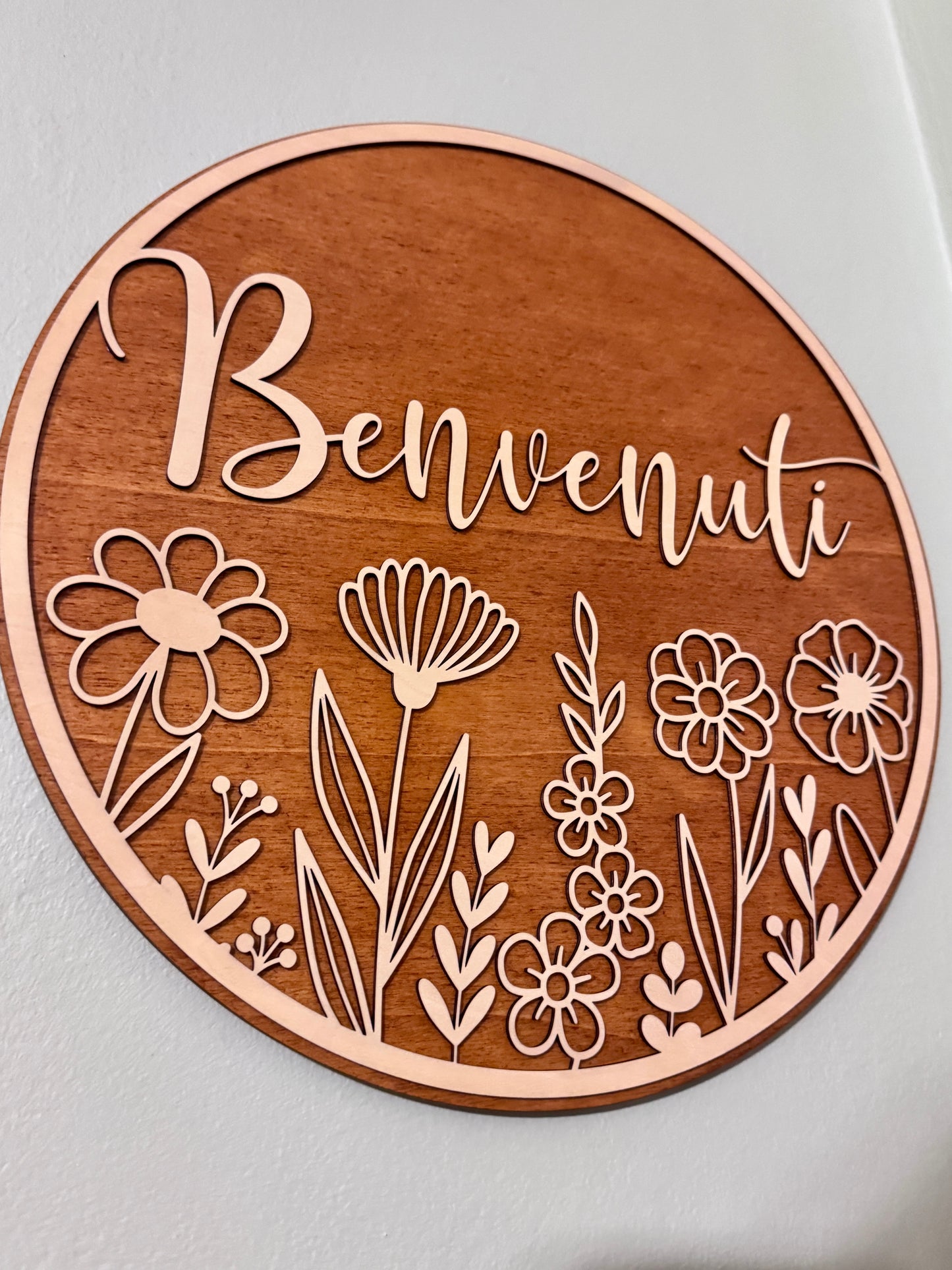 DECORAZIONE MURALE - WELCOME FLOWERS