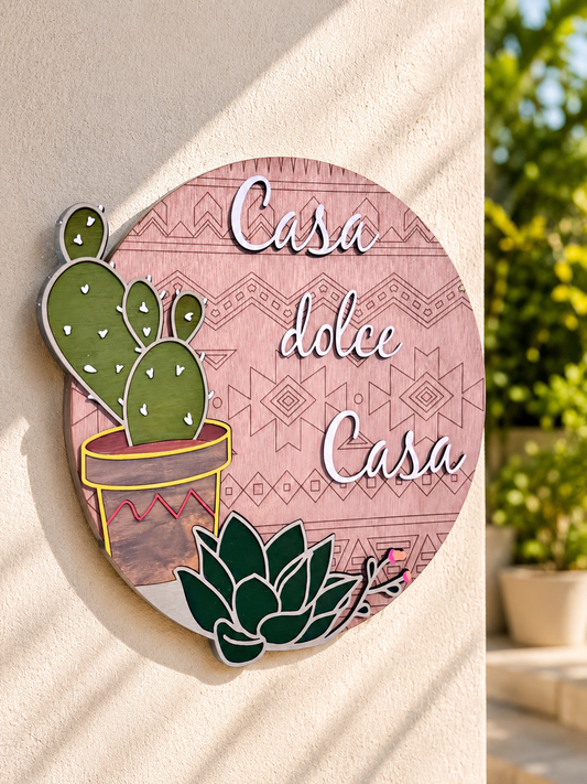 Casa Targa in Legno | Home Sweet Home Wooden Wall Sign