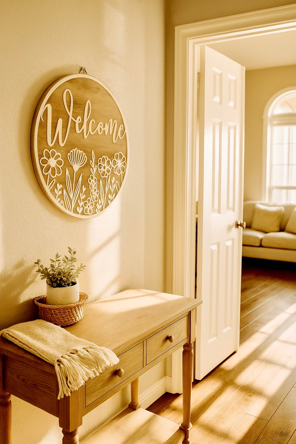 DECORAZIONE MURALE - WELCOME FLOWERS