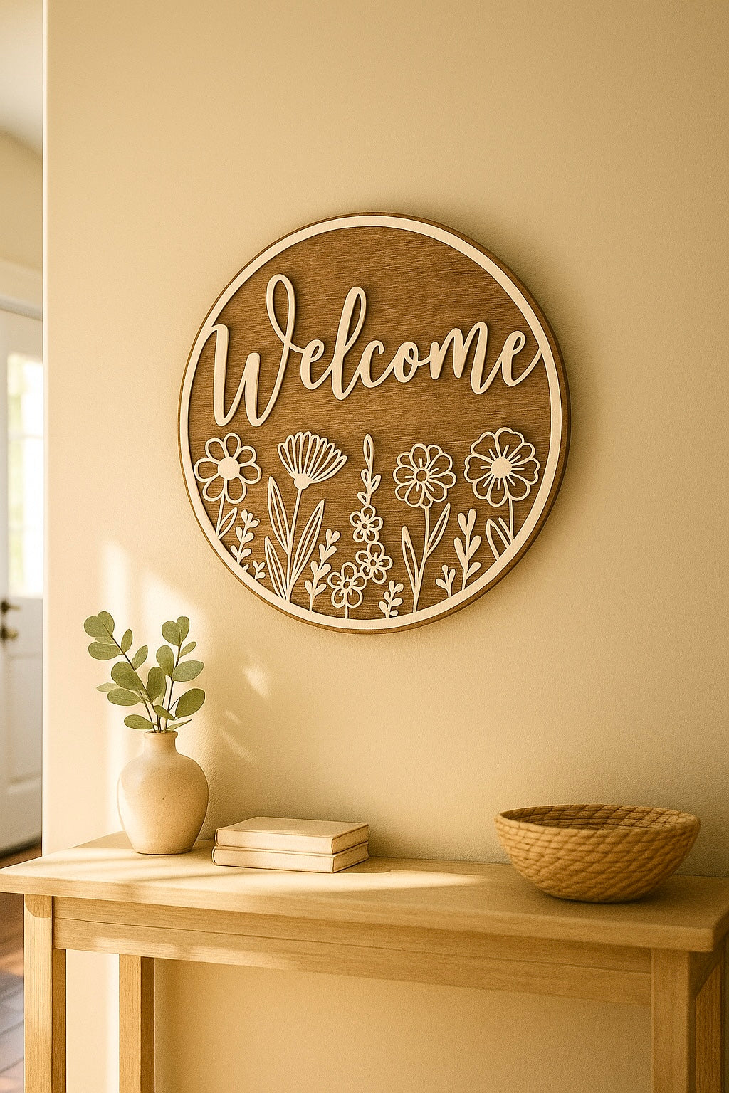 DECORAZIONE MURALE - WELCOME FLOWERS