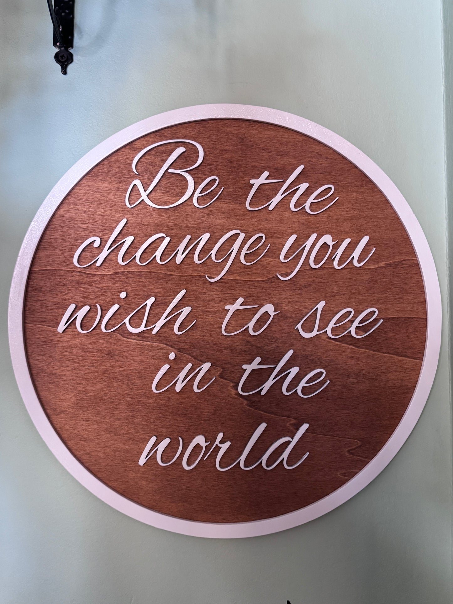 DECORAZIONE MURALE - BE THE CHANGE