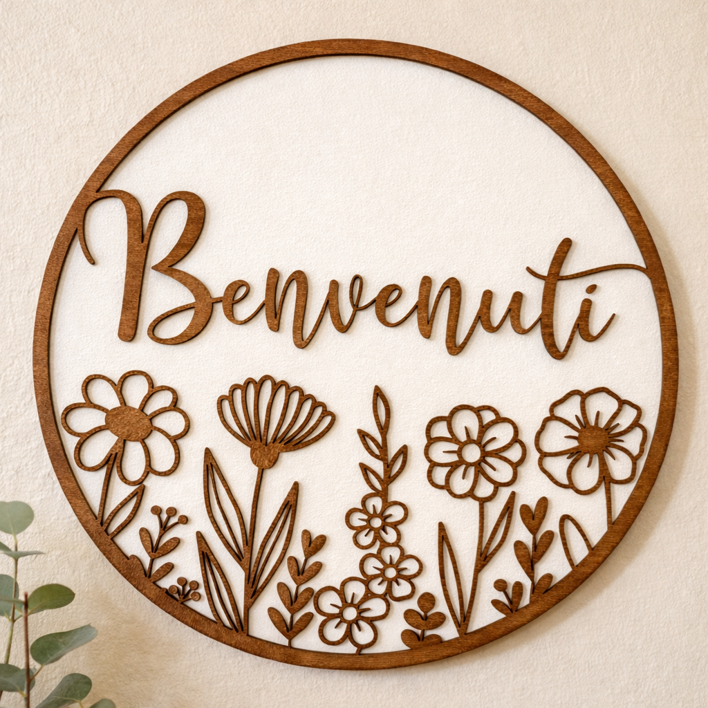 DECORAZIONE MURALE - WELCOME FLOWERS