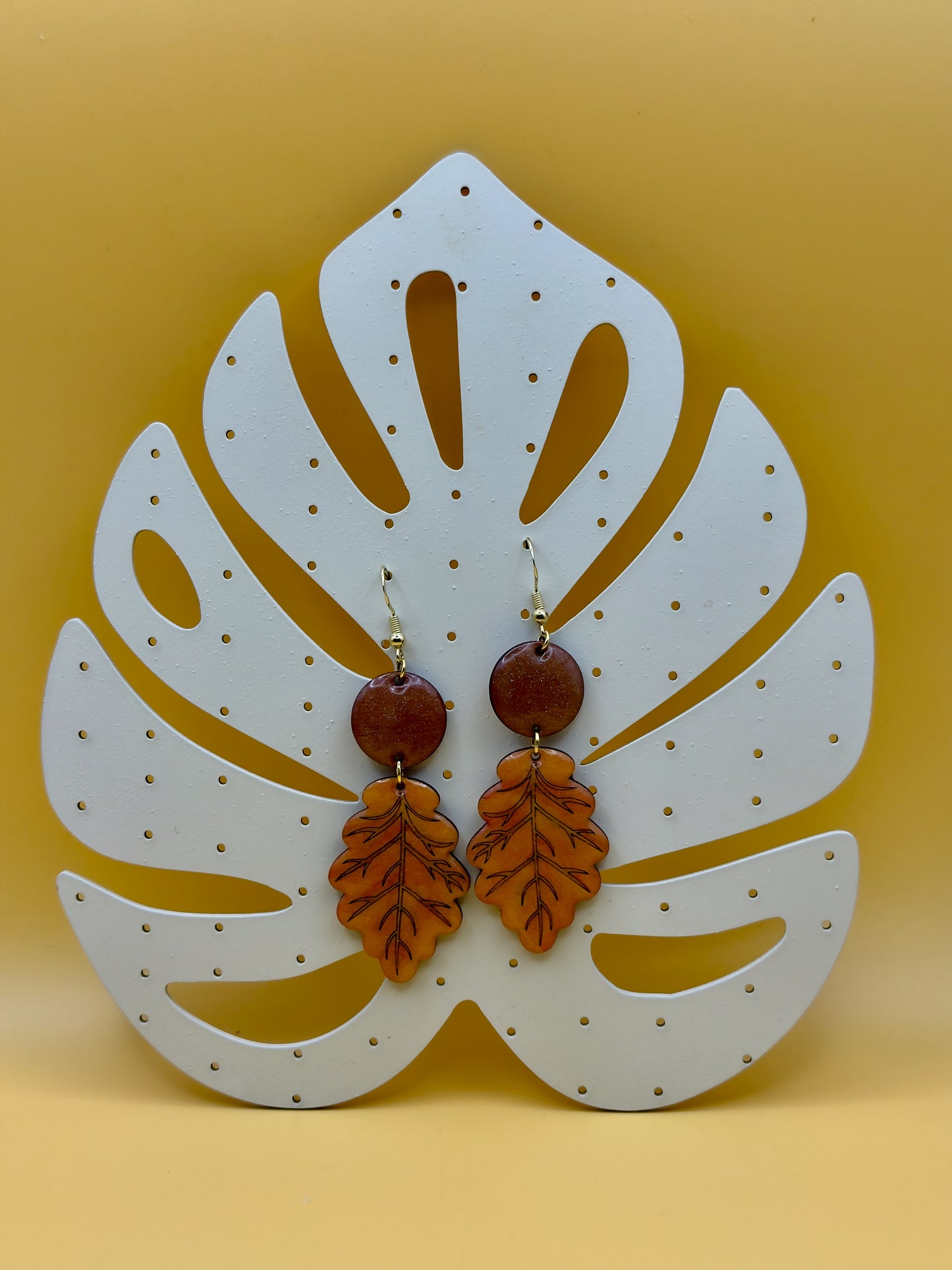 Orecchini - FOGLIA DI QUERCIA