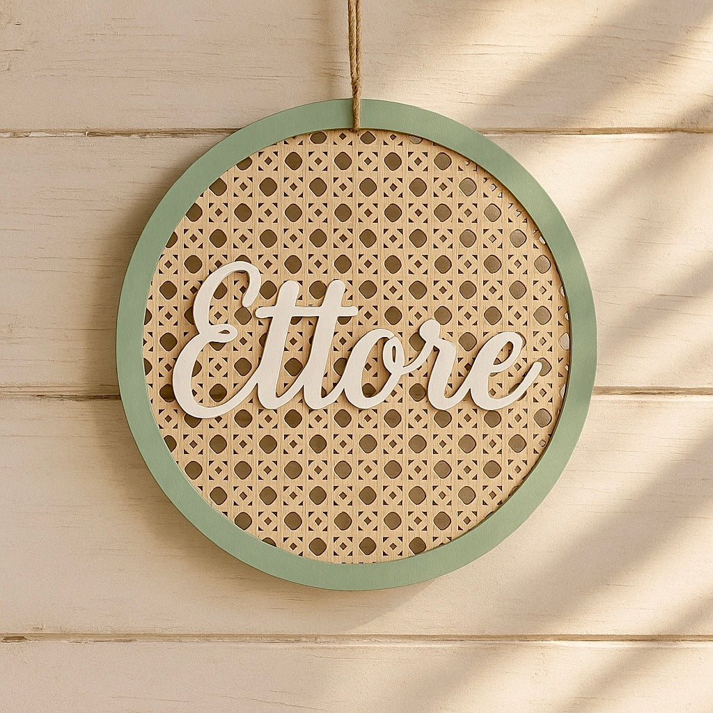 TARGA DECORATIVA PERSONALIZZATA- DECONAME