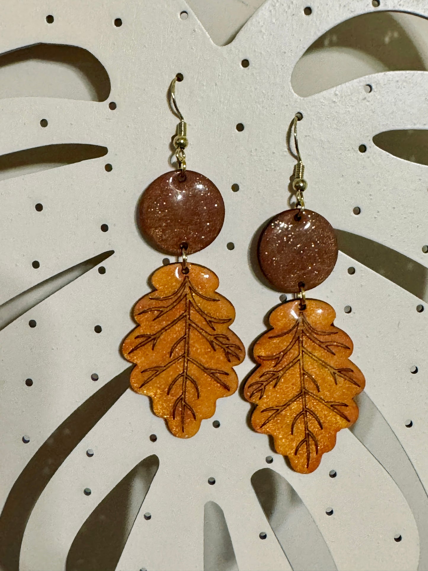 Orecchini - FOGLIA DI QUERCIA