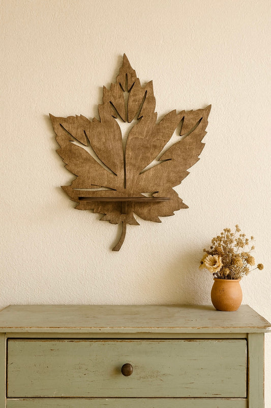 Mensola da parete - FOGLIA ACERO