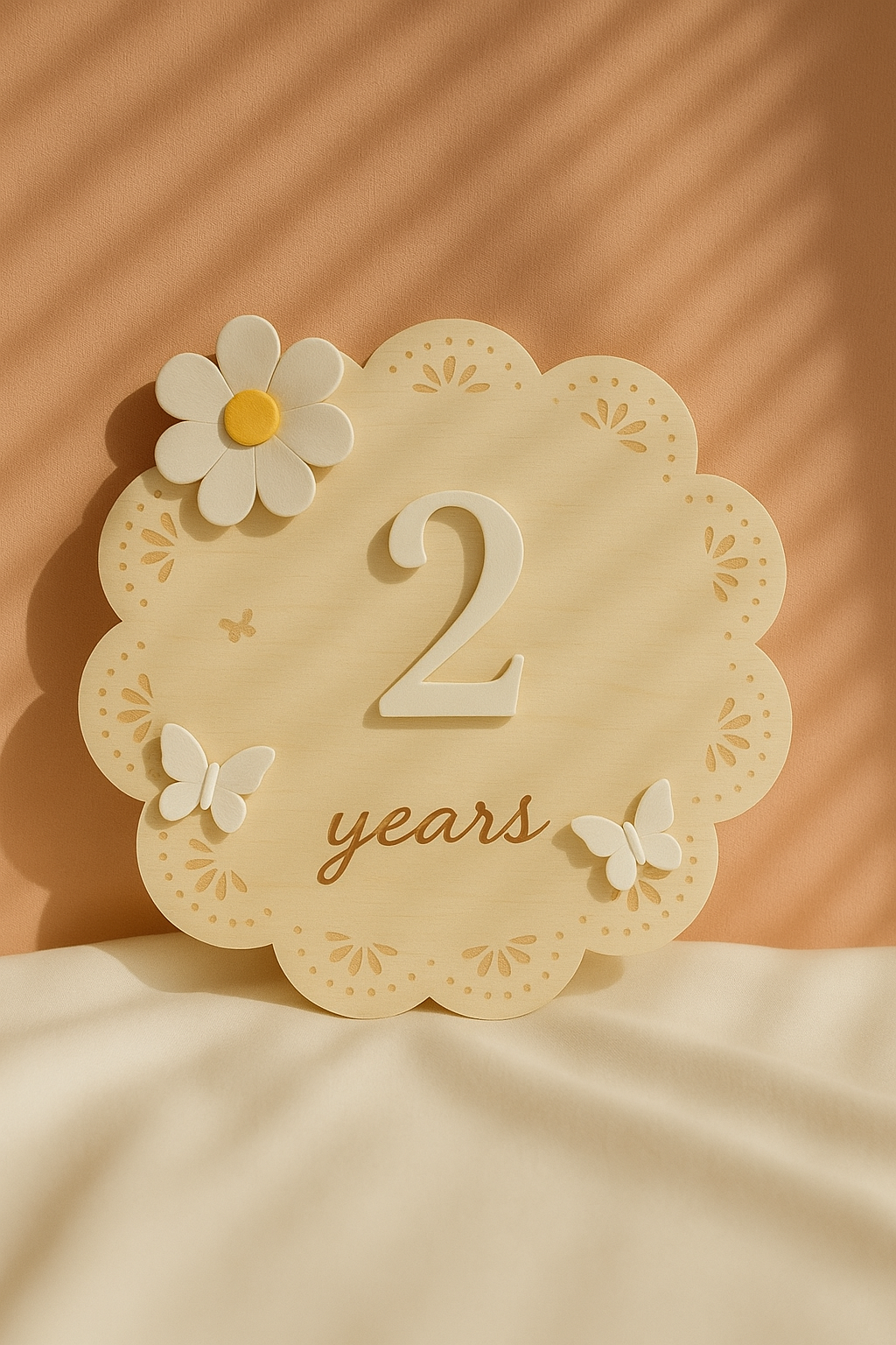 TARGA MESI/ANNI - FIORELLINO