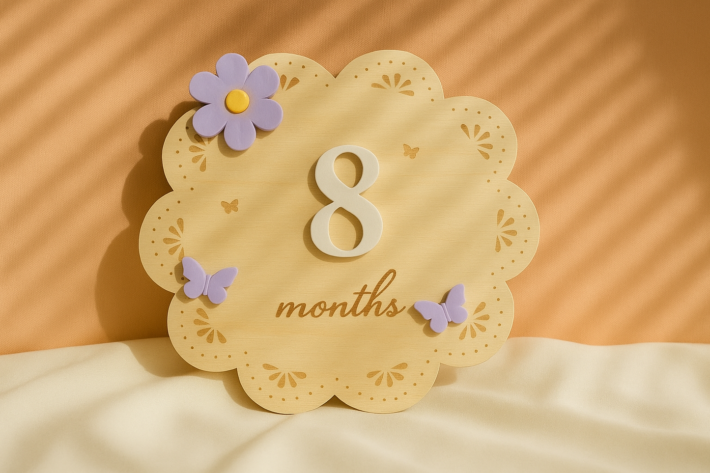 TARGA MESI/ANNI - FIORELLINO