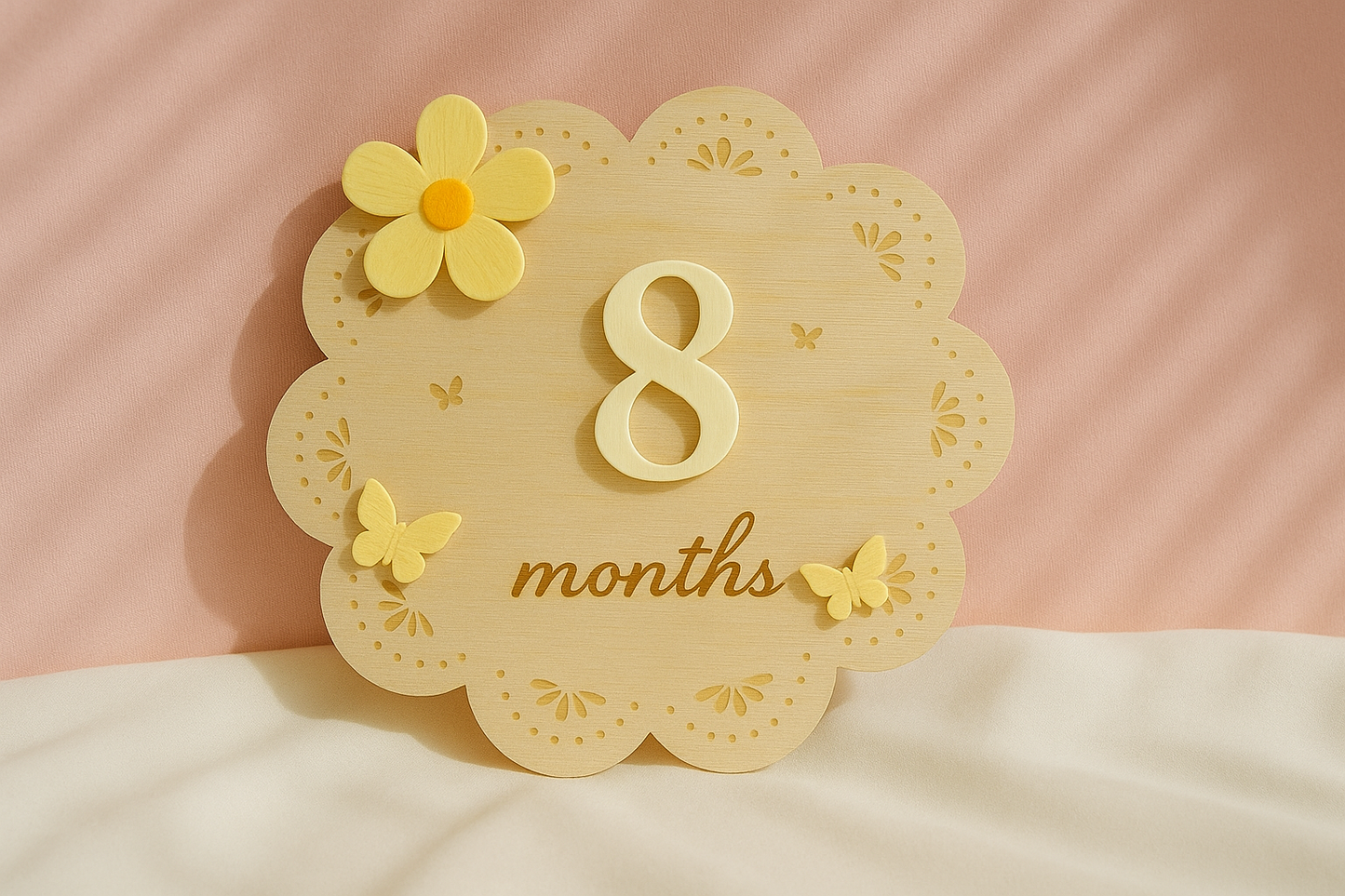 TARGA MESI/ANNI - FIORELLINO