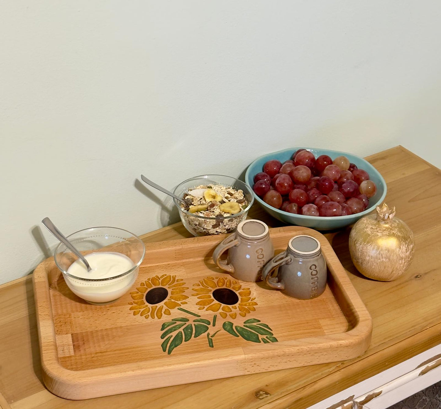 VASSOIO DECORATIVO RETTANGOLARE - I GIRASOLI