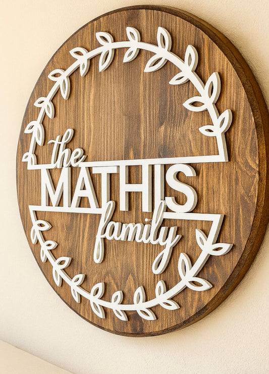 Targa decorativa - Nome famiglia